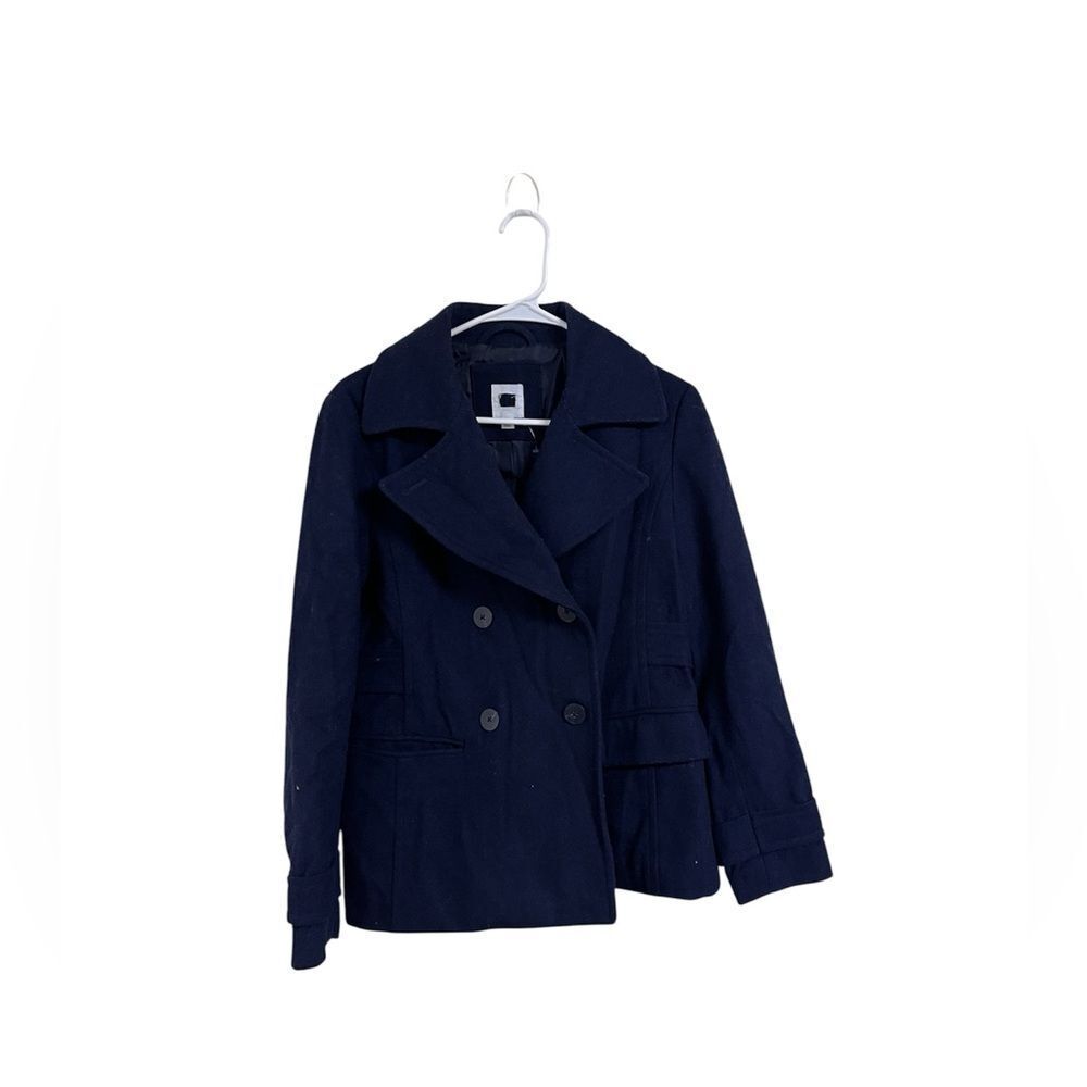 GAP wool blend peacot jacket navy blue Sz Small